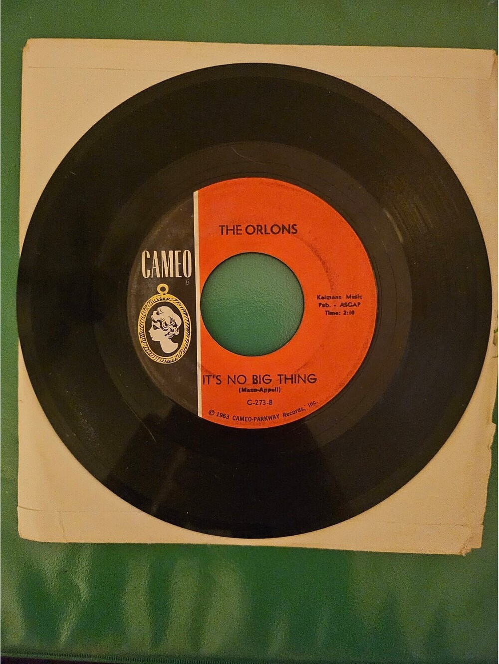 THE ORLONS -  Crossfire /  Its No Big Thing - Vinyl 45rpm 1960 Cameo